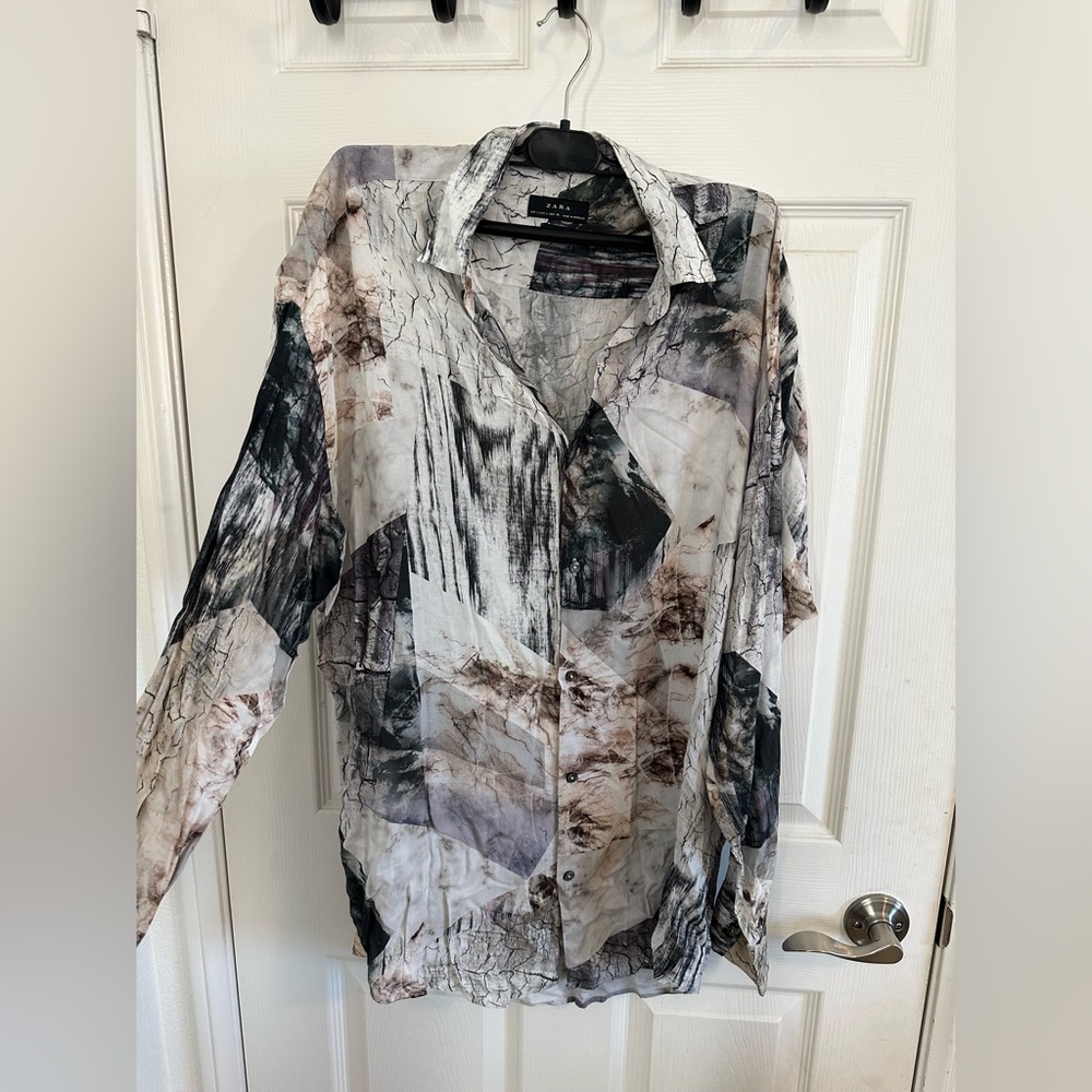 Zara dress button up